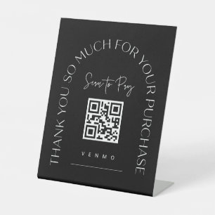 Scan QR Code Sign Wedding Bar Small Business