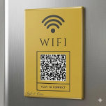 Scan QR for Guest WiFi Magnet Sign Easy Access<br><div class="desc">Make connecting to your network effortless with this Scan QR Guest WiFi magnet sign. Guests can quickly scan the QR code with their phones for instant access. Perfect for offices, cafés, restaurants, events, and rentals. The compact design keeps spaces organized while providing a clear, professional way to share WiFi details....</div>