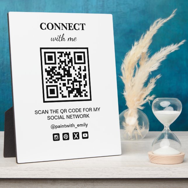 Scan The QR Code For My Social Wifi Network Plaque (Side)
