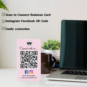Scan to Connect Business Card   Instagram Facebook
