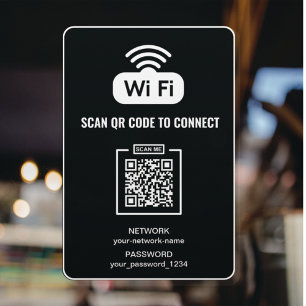 Scan To Connect QR Code WIFI Password Network