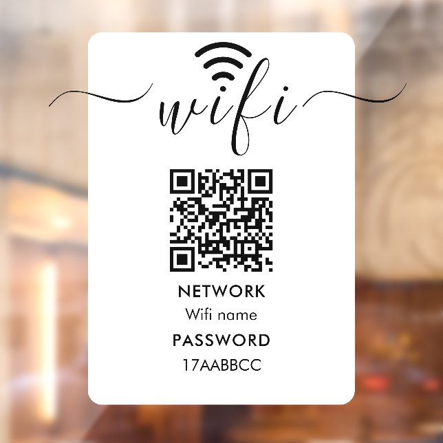 Scan to Connect Wifi Network QR Code Minimalist (Sheet 2)