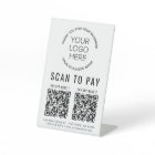 Scan to Pay 2 QR Codes Business Logo