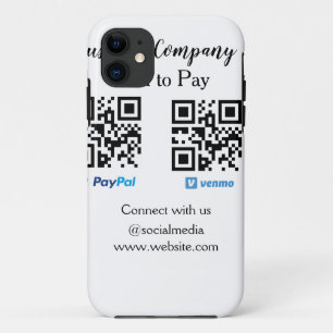 Scan to pay q r code paypal venmo add your website Case-Mate iPhone case