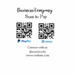 Scan to pay q r code paypal venmo add your website standing photo sculpture<br><div class="desc">Designed</div>