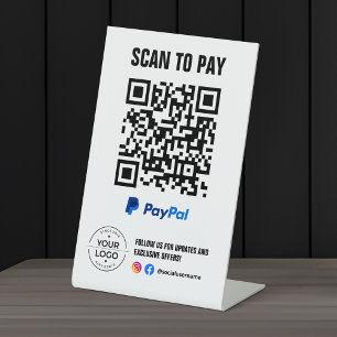 Scan to Pay QR Code Sign PayPal