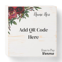 Scan to Pay QR Wood Sign