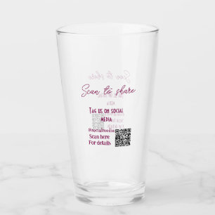 Scan to share tag us on social media QR code simpl Glass