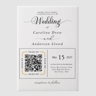 Scan to View Our Wedding Invitation Video