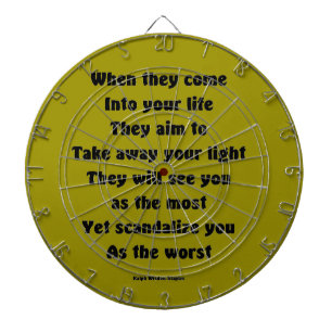 Scandalise you as the worst dartboard