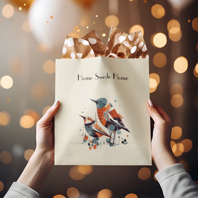 Scandi Aviary Duet, custom Medium Gift Bag (Creator Uploaded)