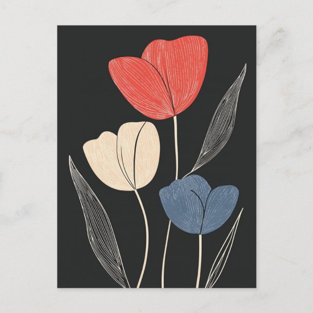 Scandi Bloom No.320 Postcard (Front)