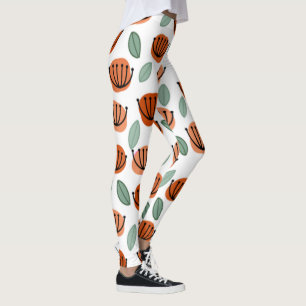 Scandi Cup Flowers  Leggings