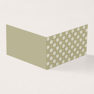Scandi Daisy Pattern Custom Color Folded Card
