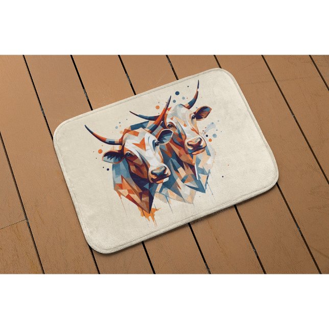 Scandi Farmhouse Cattle Bath Mat (Creator Uploaded)