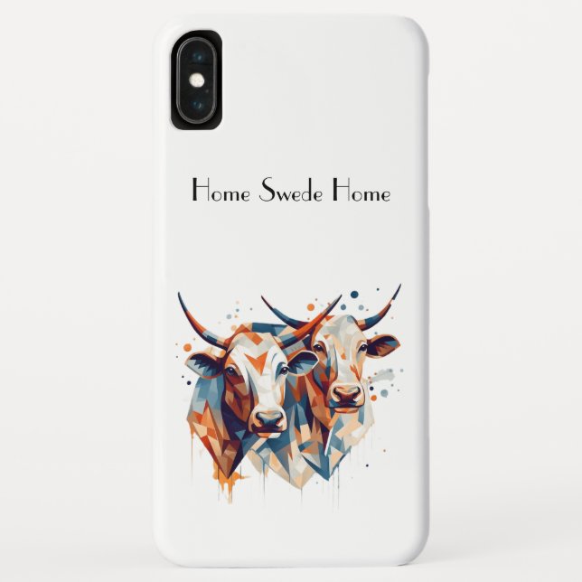 Scandi Farmhouse Cattle, custom Case-Mate iPhone Case (Back)