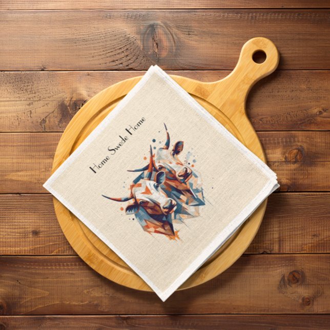 Scandi Farmhouse Cattle, custom Napkin (Creator Uploaded)
