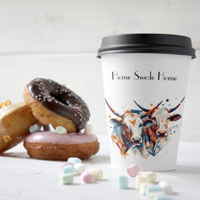 Scandi Farmhouse Cattle, custom Paper Cups (Creator Uploaded)