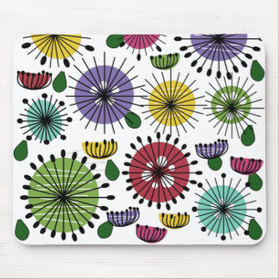 Scandi Flowers Mouse Pad