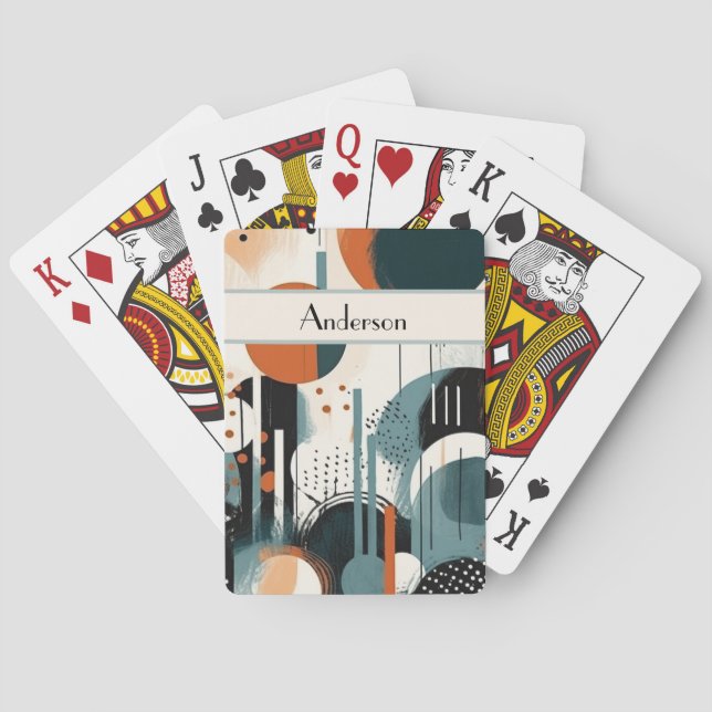 Scandi Groove, custom    Playing Cards (Back)