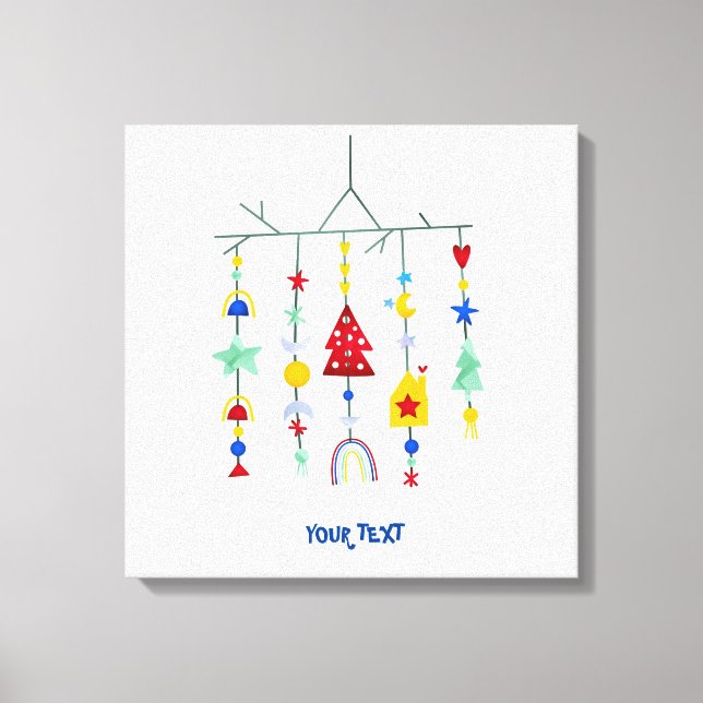 Scandi Minimalist Simple Canvas Print (Front)