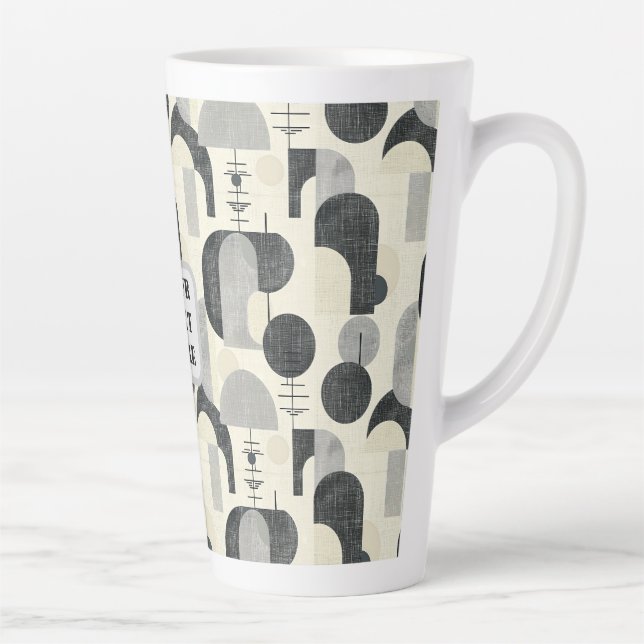 Scandi Motif No.2 |  Latte Mug (Right)