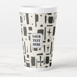 Scandi Motif No.4    Latte Mug