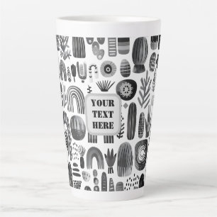 Scandi Motif No.5    Latte Mug