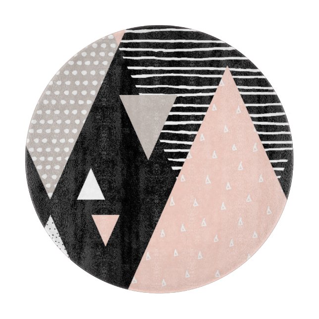Scandi Mountain Peak Design Cutting Board (Front)