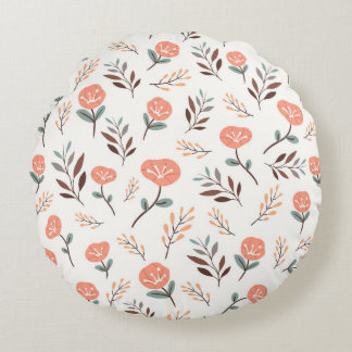 Scandi Red Bloom Pillow
