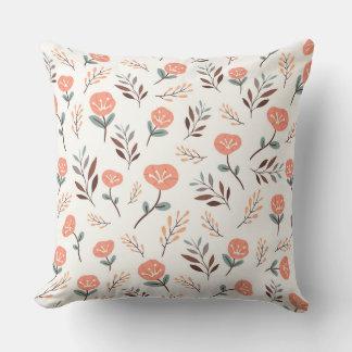 Scandi Red Poppies Dream Cushion