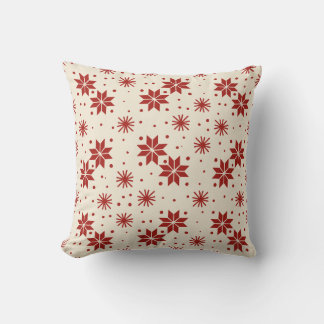 Scandi Starburst Snowflake Cushion