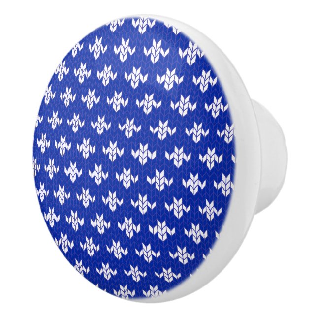 SCANDIA BLUE KNIT Ceramic Knob (Right)
