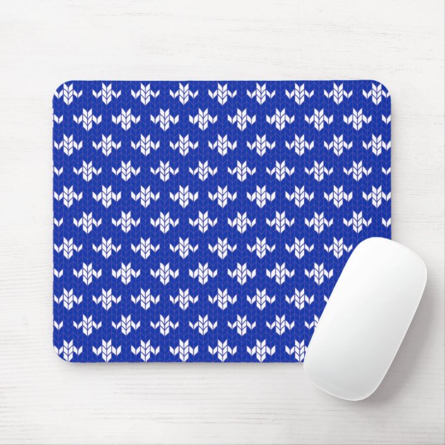 SCANDIA BLUE KNIT Mouse Pad (With Mouse)