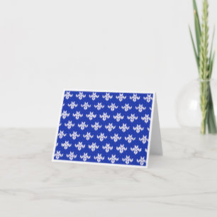 SCANDIA BLUE KNIT Note Card / Horizontal