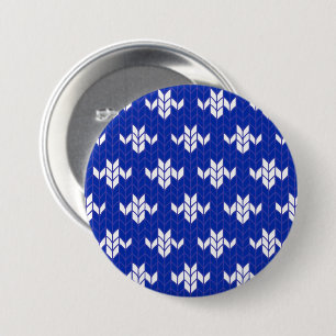 SCANDIA BLUE KNIT Round Pin Button