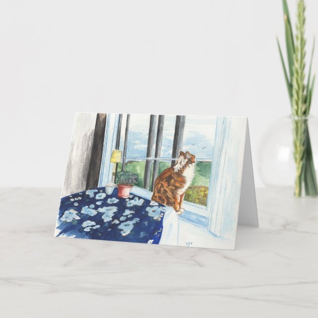 Scandia Cat Greeting Card (Front)