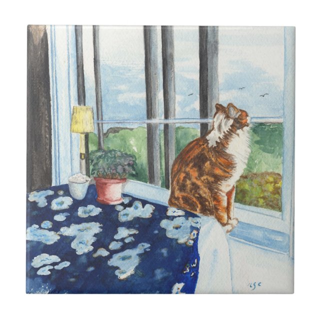 Scandia Cat Tile (Front)