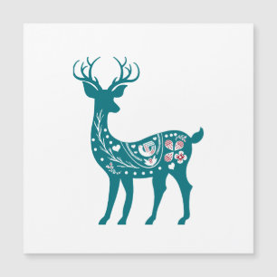 Scandia Christmas Red And Blue Nordic Deer Scandia