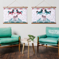 Scandia Folk Art Nordic Animals Zebra War Horses