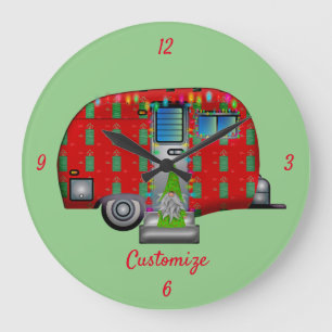 Scandia Gnome Caravan Thunder_Cove Large Clock