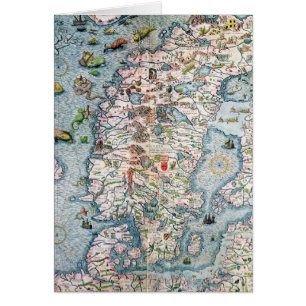 Scandinavia, detail from the Carta Marina