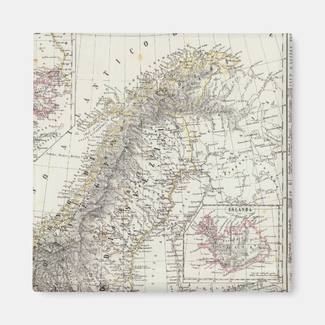 Scandinavia, Sweden, Norway Magnet (Front)