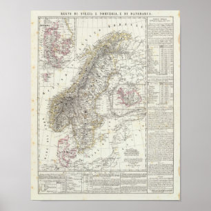 Scandinavia, Sweden, Norway Poster