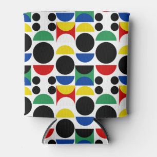 Scandinavian Bauhaus Mid-Century Pattern Can Cooler