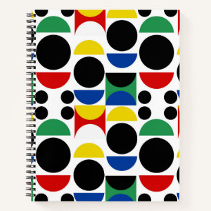 Scandinavian Bauhaus Mid-Century Pattern Notebook