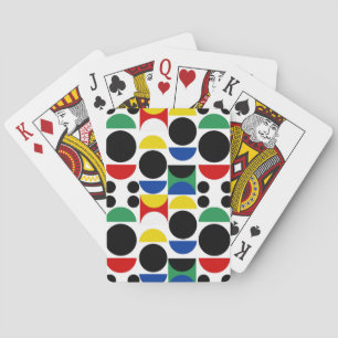 Scandinavian Bauhaus Mid-Century Pattern Playing Cards