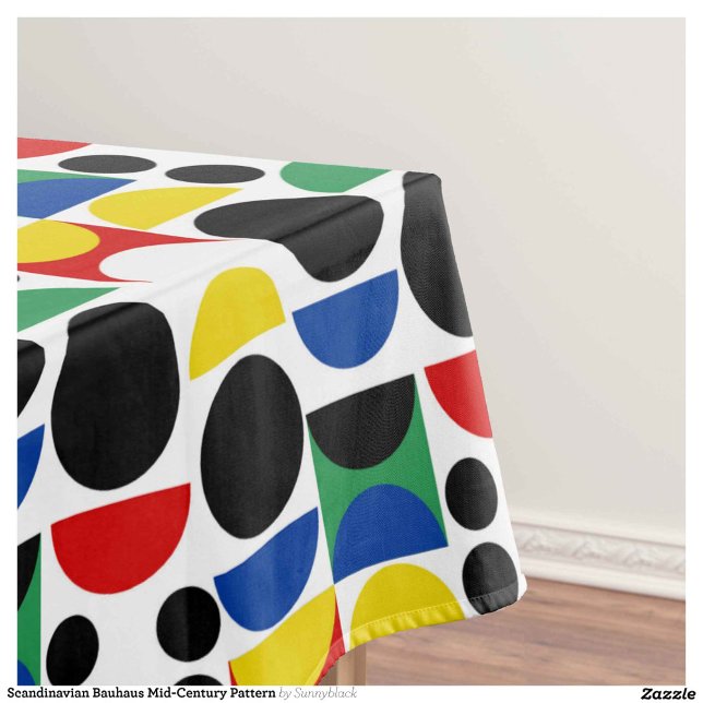 Scandinavian Bauhaus Mid-Century Pattern Tablecloth (Creator Uploaded)