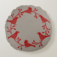 Scandinavian Birds with Rosehips Wreath