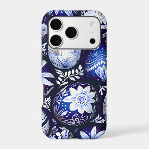 Scandinavian Blue Easter Egg Spring Floral